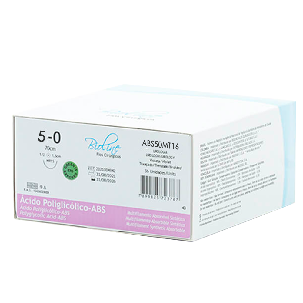 Fio De Sutura Absorv vel ABS 5 0 12 Und Bioline Odonto Premium fio-de-sutura-absorv-vel-abs-5-0-12-und-bioline-odonto-premium